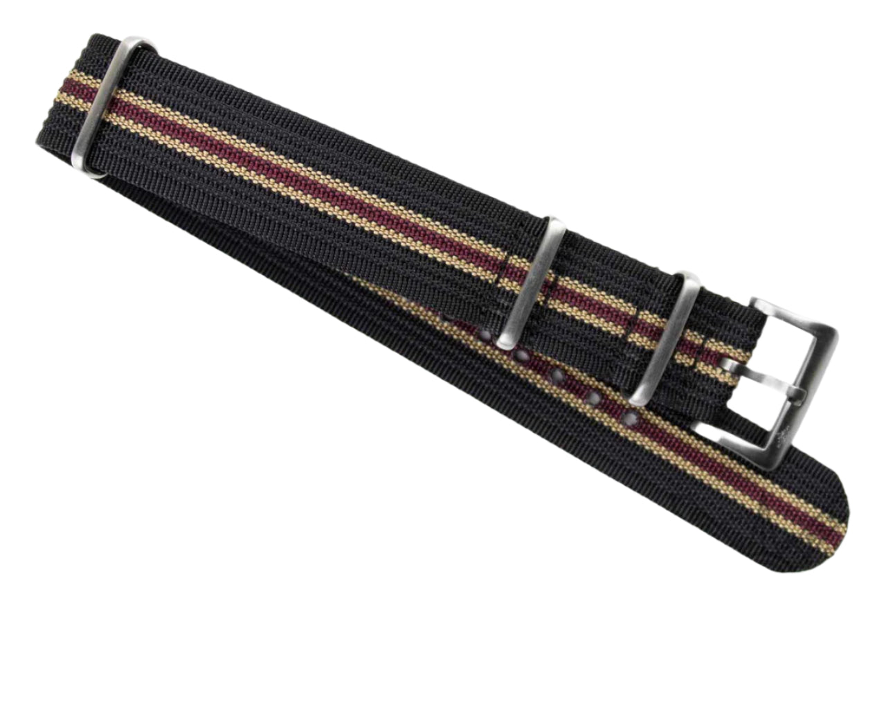 Correa Ribbed NATO Black Bay 20 mm