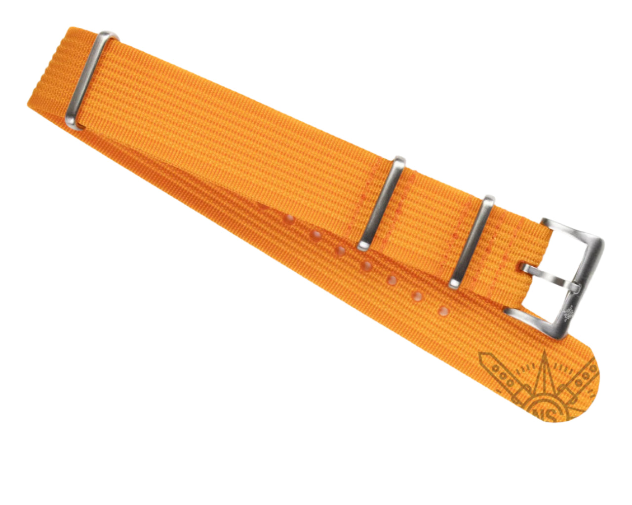 Correa Ribbed NATO Naranja 22 mm