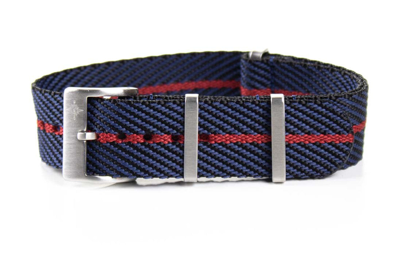 Correa NATO Deluxe Azul/Rojo 20 mm