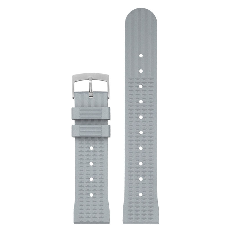 Correa Caucho Waffle Gris 22 mm